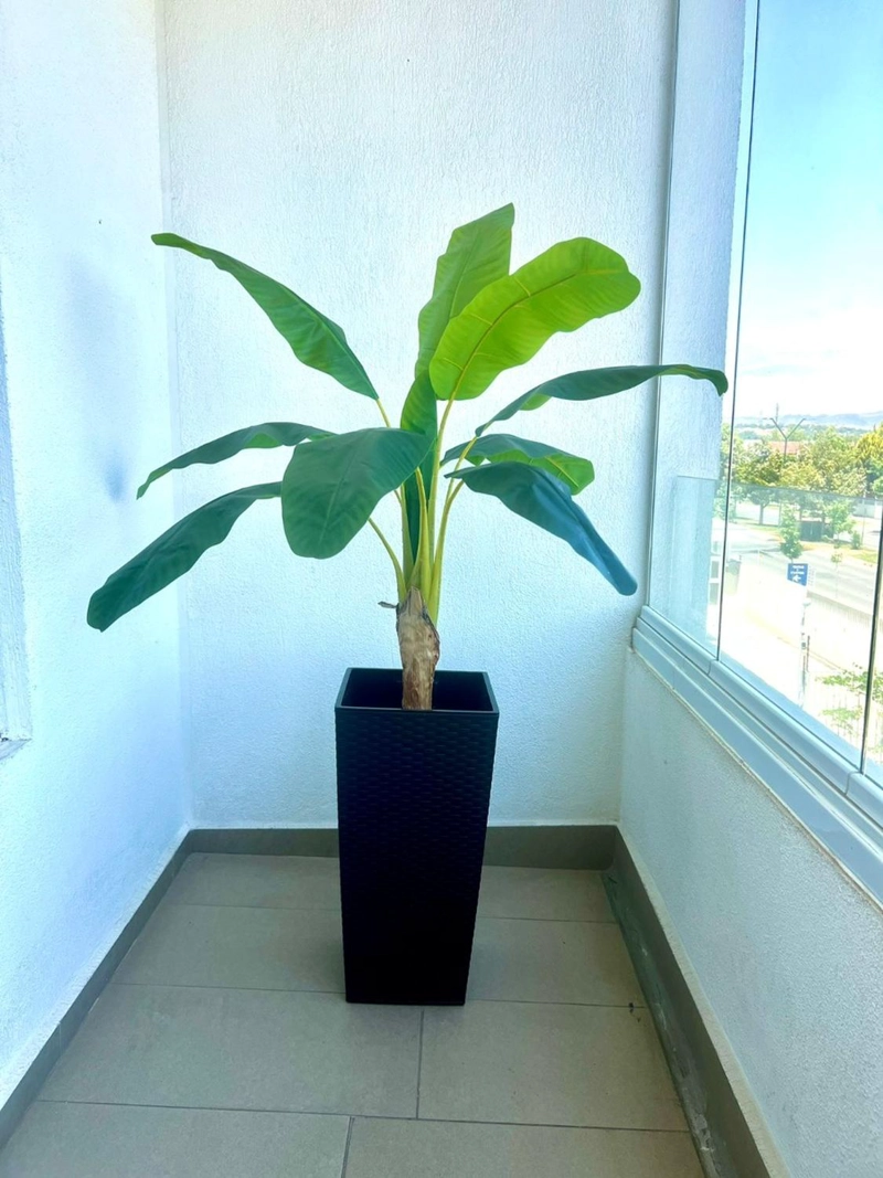 PLANTA ARTIFICIAL BANANO 125 CM. PREMIUM 9 HJS/ ARBUSTO REAL - 5