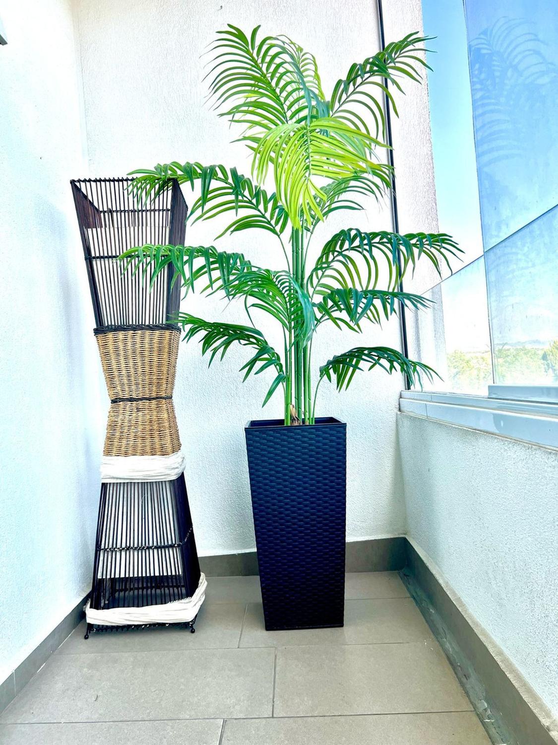 PLANTA ARTIFICIAL DECORATIVA ARBOL GRANDE PALMERA 150CM 12H - 5
