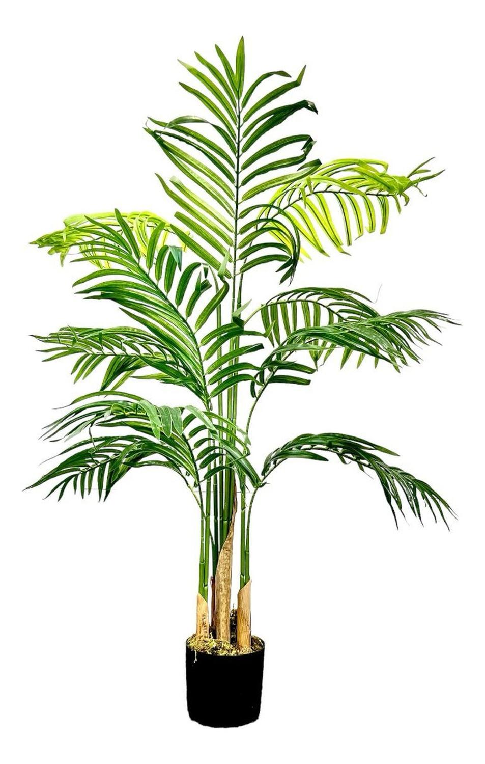 PLANTA ARTIFICIAL DECORATIVA ARBOL GRANDE PALMERA 120CM 10H - 1
