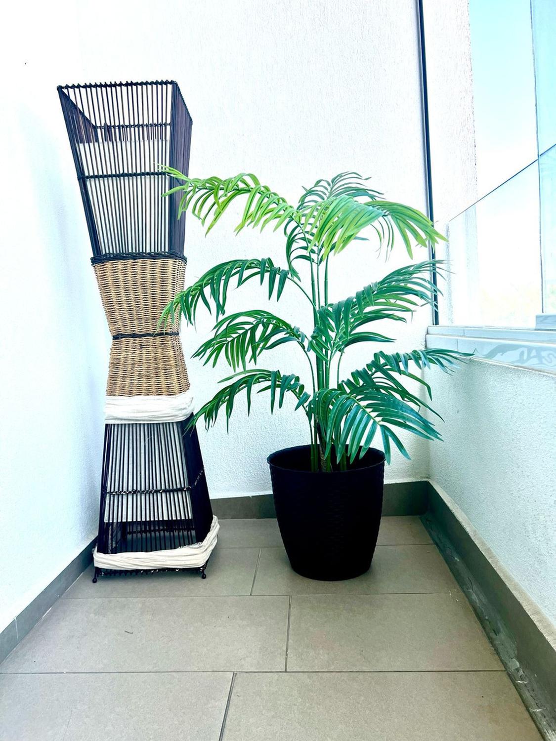 PLANTA ARTIFICIAL DECORATIVA ARBOL GRANDE PALMERA 120CM 10H - 5