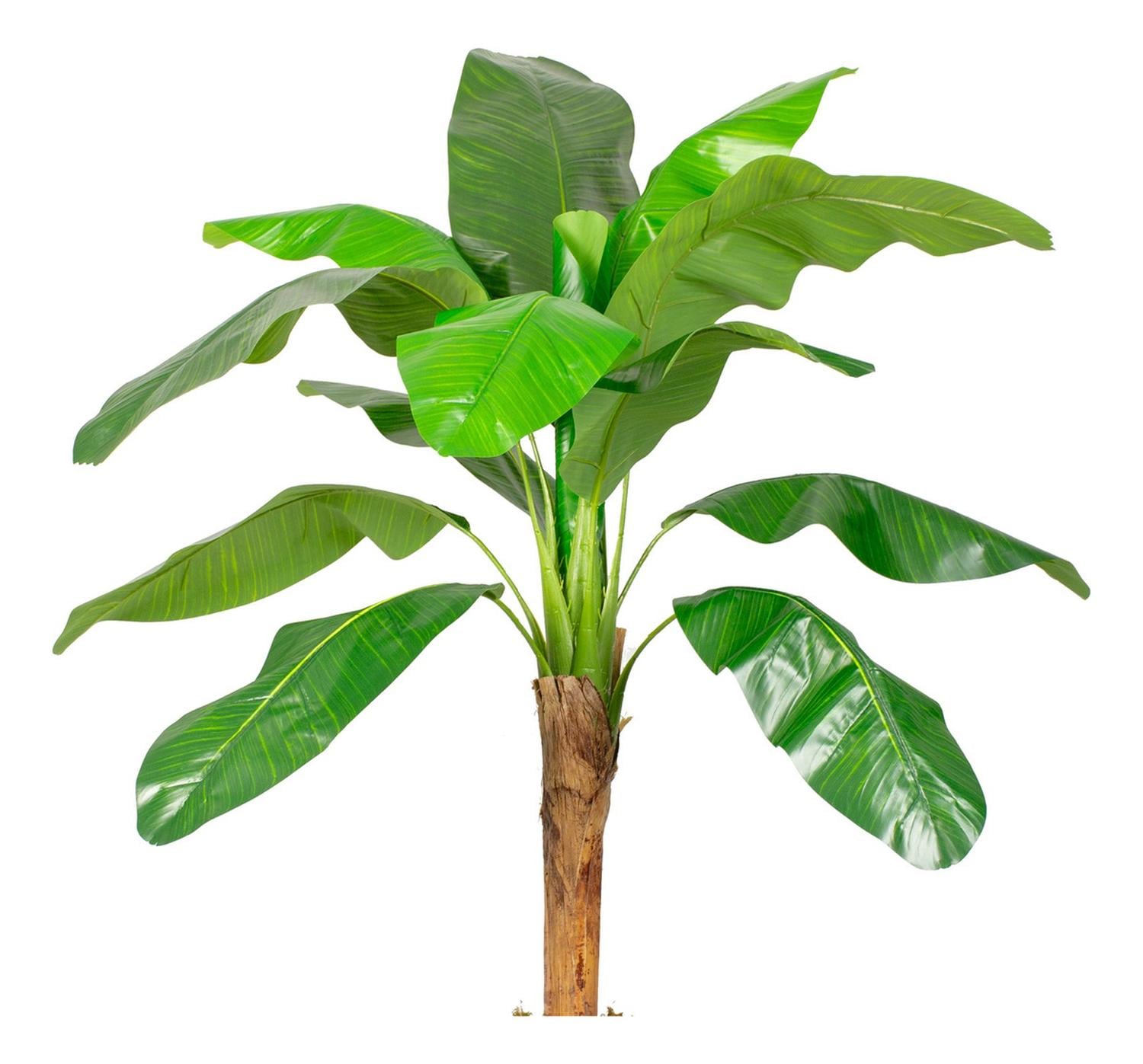 PLANTA ARTIFICIAL DECORATIVA ARBOL GRANDE BANANO 120CM 12HJS - 2