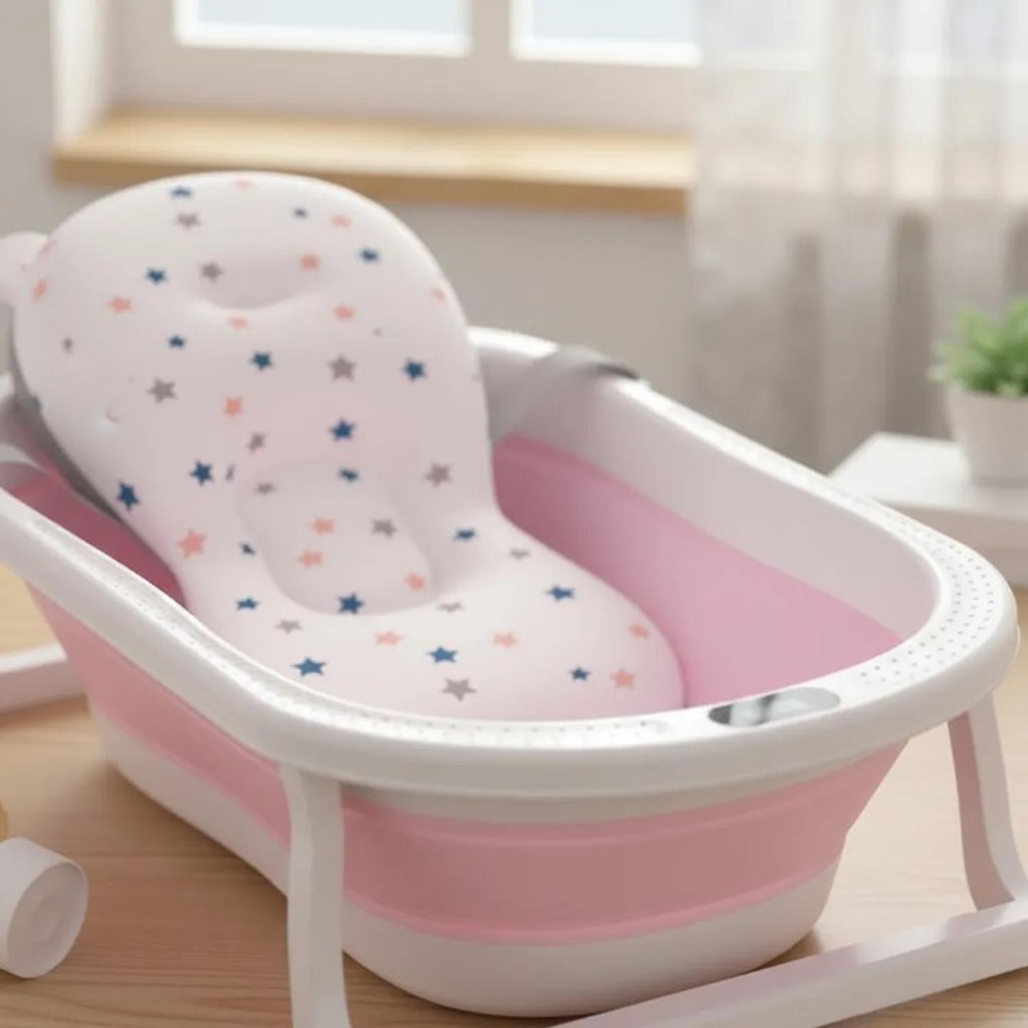 BAÑERA JAGIMA PLEGABLE BEBÉ + MALLA + TERMÓMETRO - 2