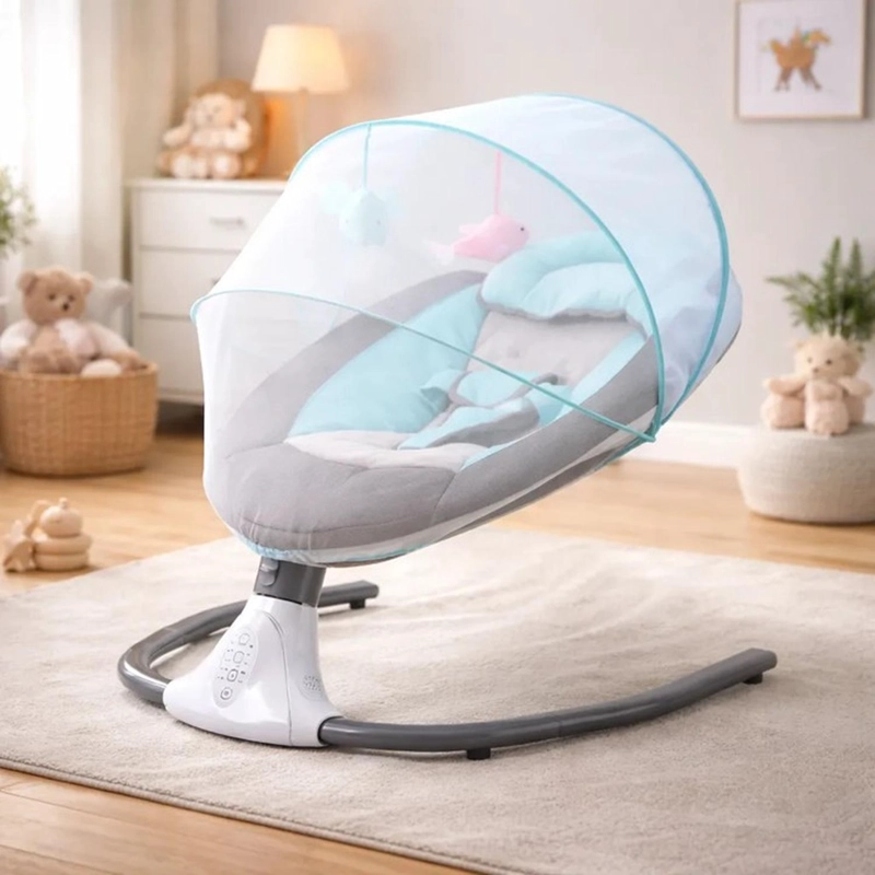 CUNA BEBE MECEDOR ELE CTRICO 3 EN 1 MUSICA SILLA MECEDORA - 1
