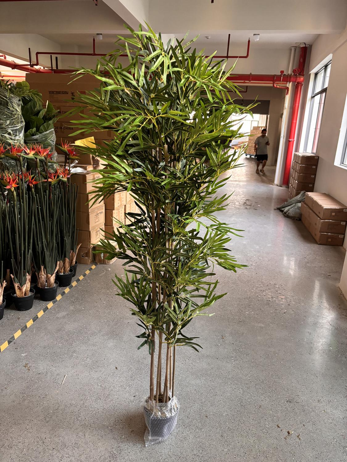PLANTA ARTIFICIAL DECORATIVA ARBOL GRANDE BAMBOO 180CM 1530 - 6