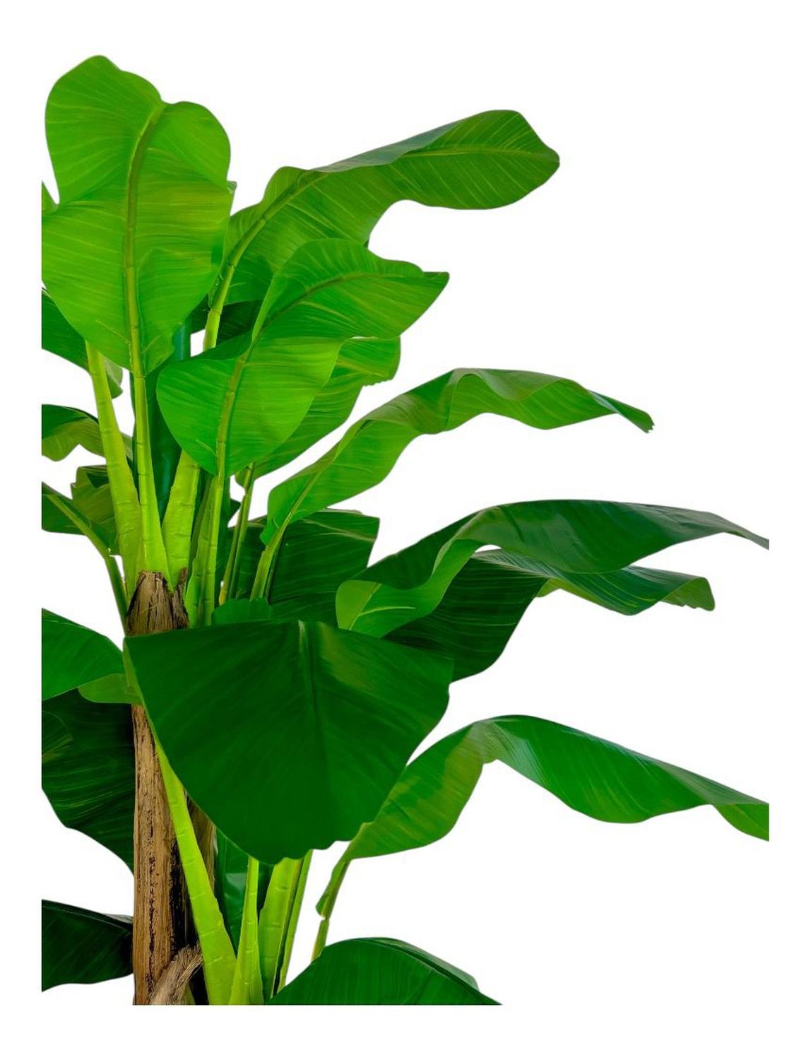 PLANTA ARTIFICIAL DECORATIVA ARBOL GRANDE BANANO 230CM 26HJS - 5