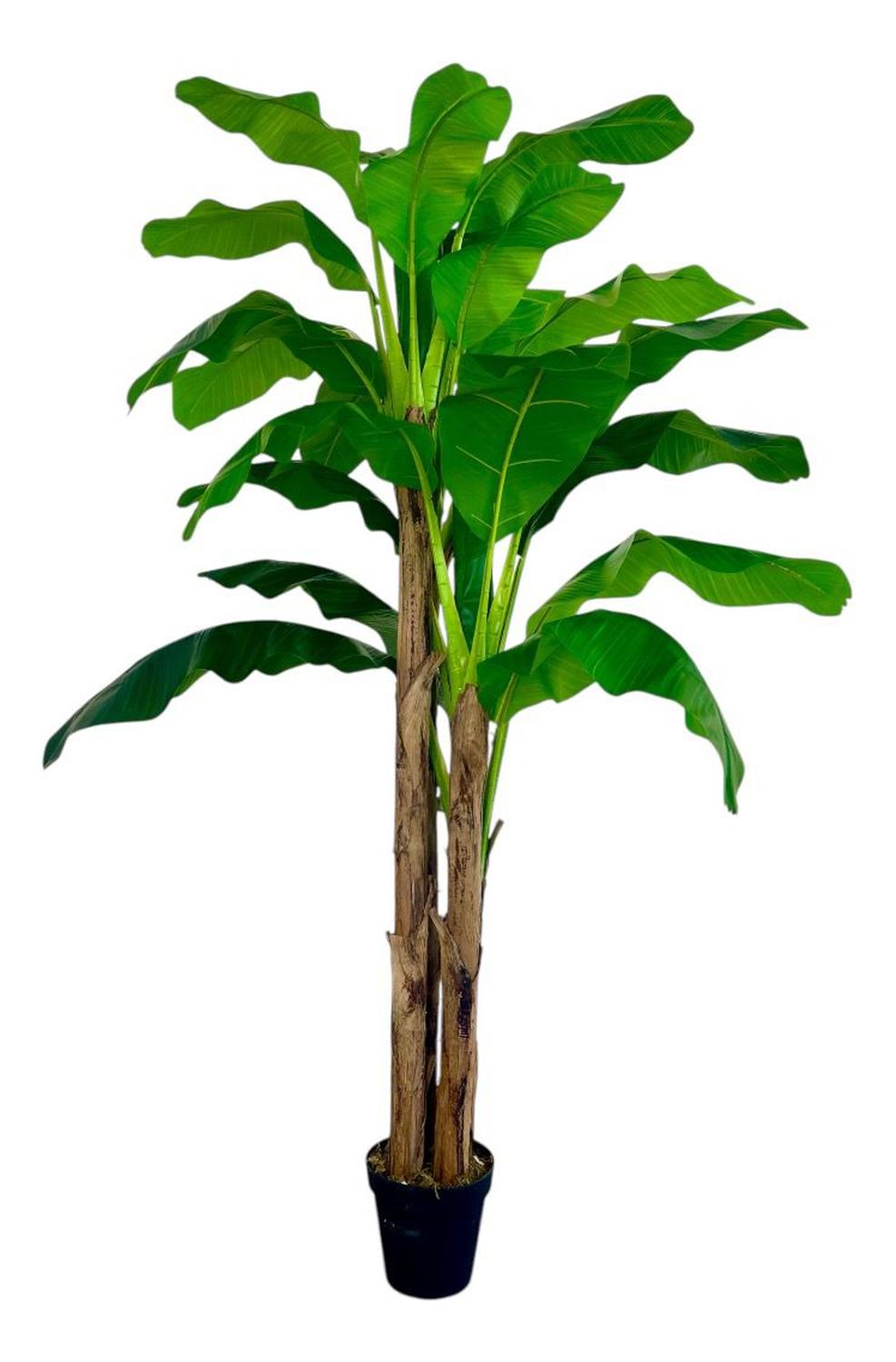 PLANTA ARTIFICIAL DECORATIVA ARBOL GRANDE BANANO 230CM 26HJS - 9