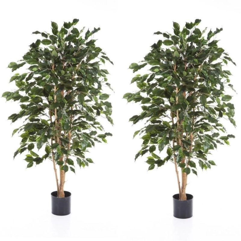 PLANTA ARTIFICIAL DECORATIVA ARBOL GRANDE PACK FICUS 120CM - 1