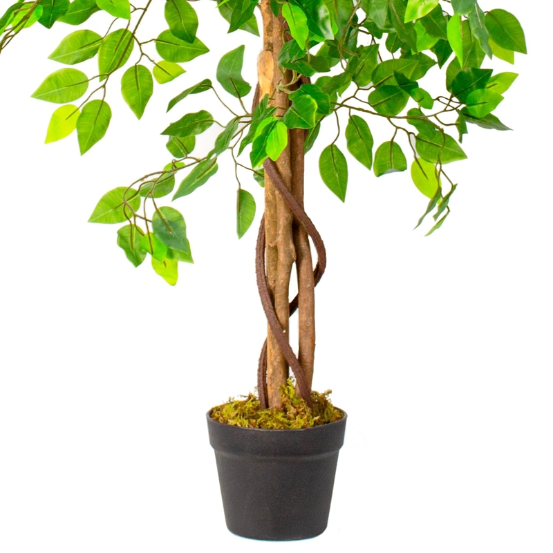 PLANTA ARTIFICIAL DECORATIVA ARBOL GRANDE PACK FICUS 120CM - 6