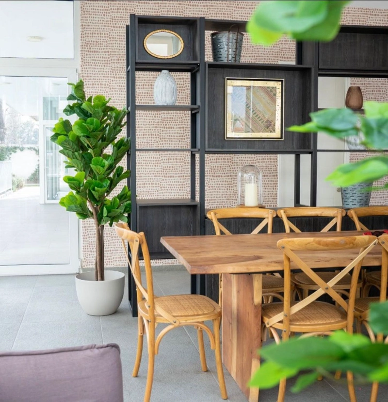 PLANTA ARTIFICIAL DECORATIVA ARBOL GRANDE FICUS LYRATA 180 CM - 3