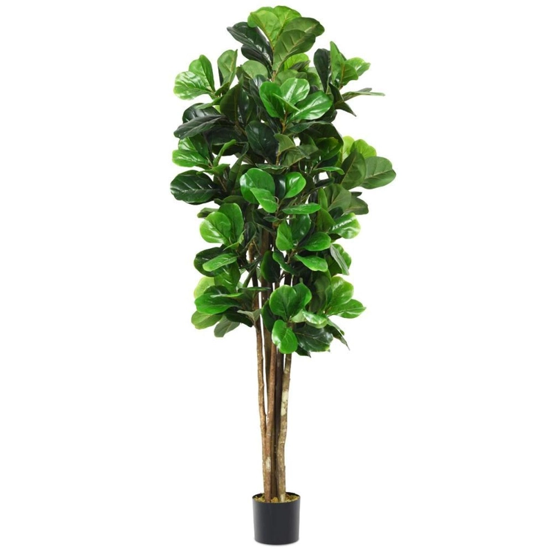 PLANTA ARTIFICIAL DECORATIVA ARBOL GRANDE FICUS LYRATA 180 CM - 6