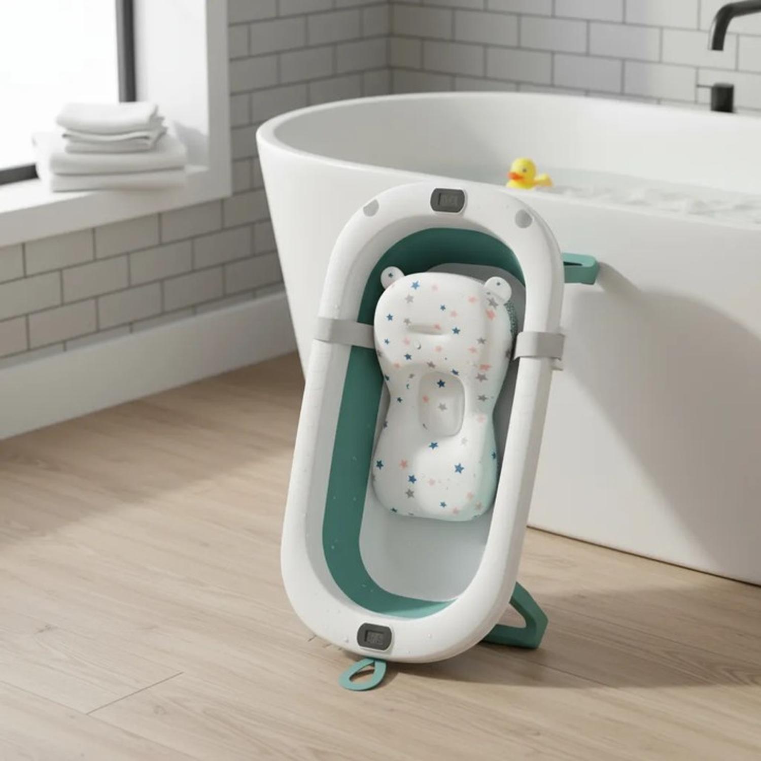 BAÑERA PLEGABLE BEBE  + MALLA + TERMOMETRO | JAGIMA BAÑERA DIGITAL - 4