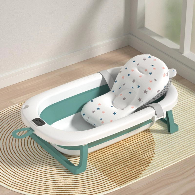 BAÑERA PLEGABLE BEBE  + MALLA + TERMOMETRO | JAGIMA BAÑERA DIGITAL - 6