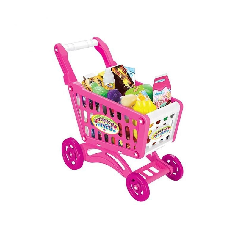 CARRITO DE COMPRA SUPERMERCADO PARA NIÑOS 56 PIEZAS COLORES - 7