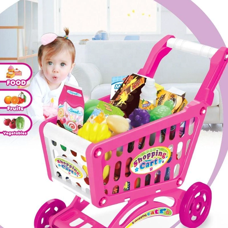 CARRITO DE COMPRA SUPERMERCADO PARA NIÑOS 56 PIEZAS COLORES - 8