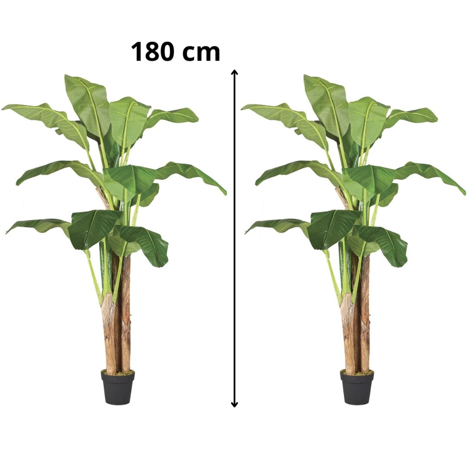 PLANTA ARTIFICIAL DECORATIVA ARBOL GRANDE PACK BANANO 180CM - 3