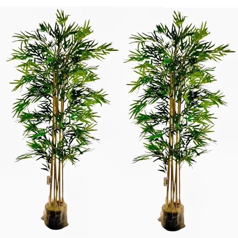 PLANTA ARTIFICIAL DECORATIVA ARBOL GRANDE PACK BAMBOO 150CM - 3