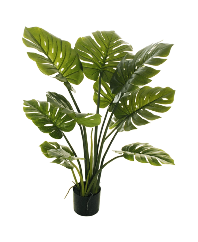 PLANTA ARTIFICIAL DECORATIVA ARBOL GRANDE MONSTERA 120CM 10H - 9