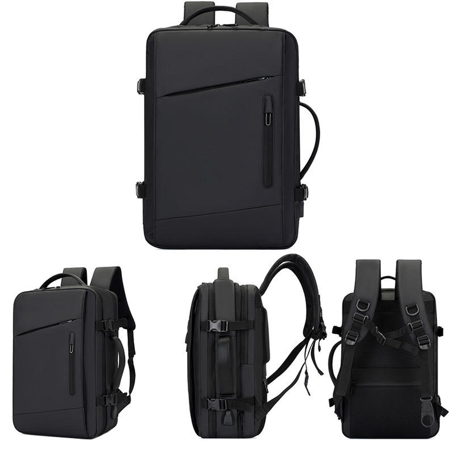 MOCHILA CABINA 48X30X25 AVION DELUXE EXPANDIBLE IMPERMEABLE TAMAÑO TALLA UNICA LISA - 3