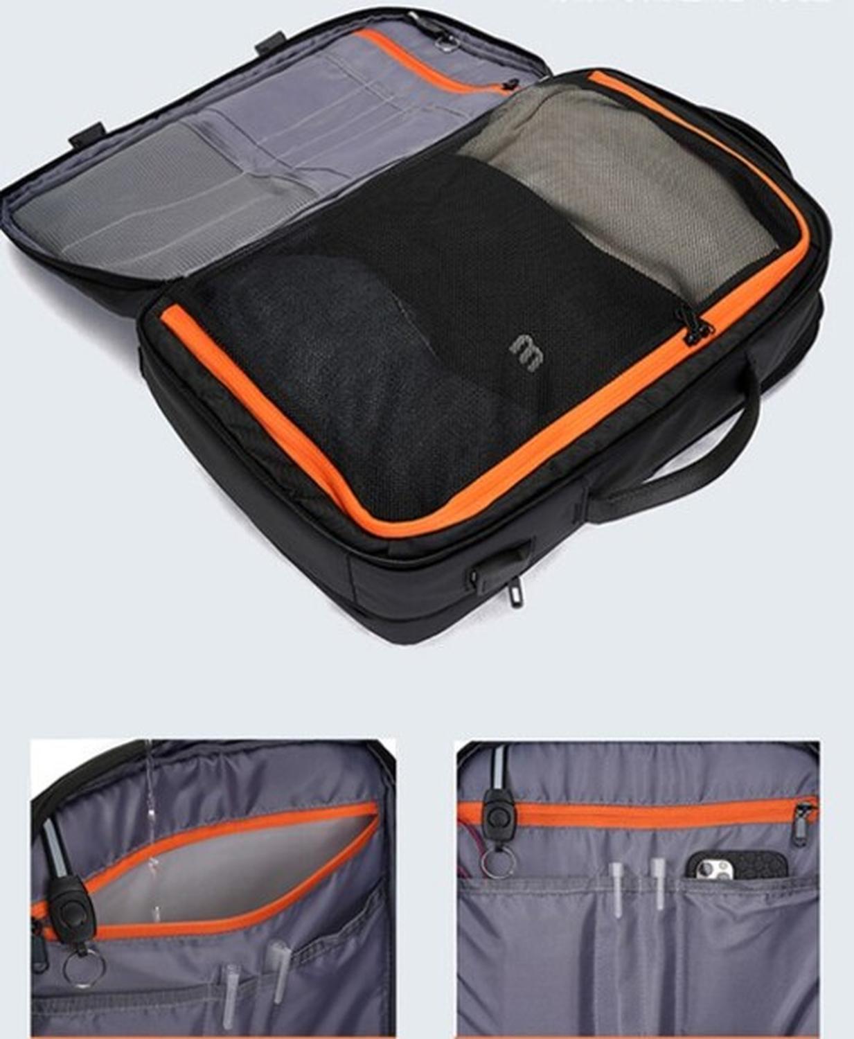 MOCHILA CABINA 48X30X25 AVION DELUXE EXPANDIBLE IMPERMEABLE TAMAÑO TALLA UNICA LISA - 7