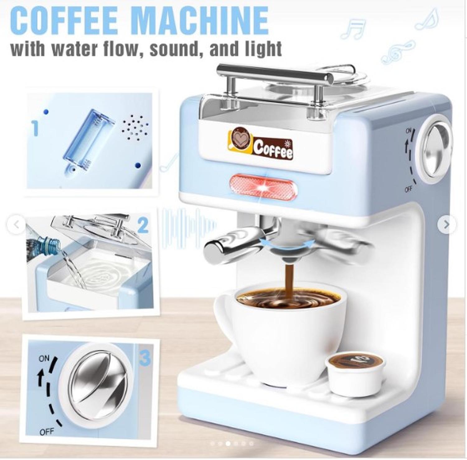 CAFETERA ELE CTRICA DE JUGUETE + 3A-JUGUETES EDUCATIVOS - 3