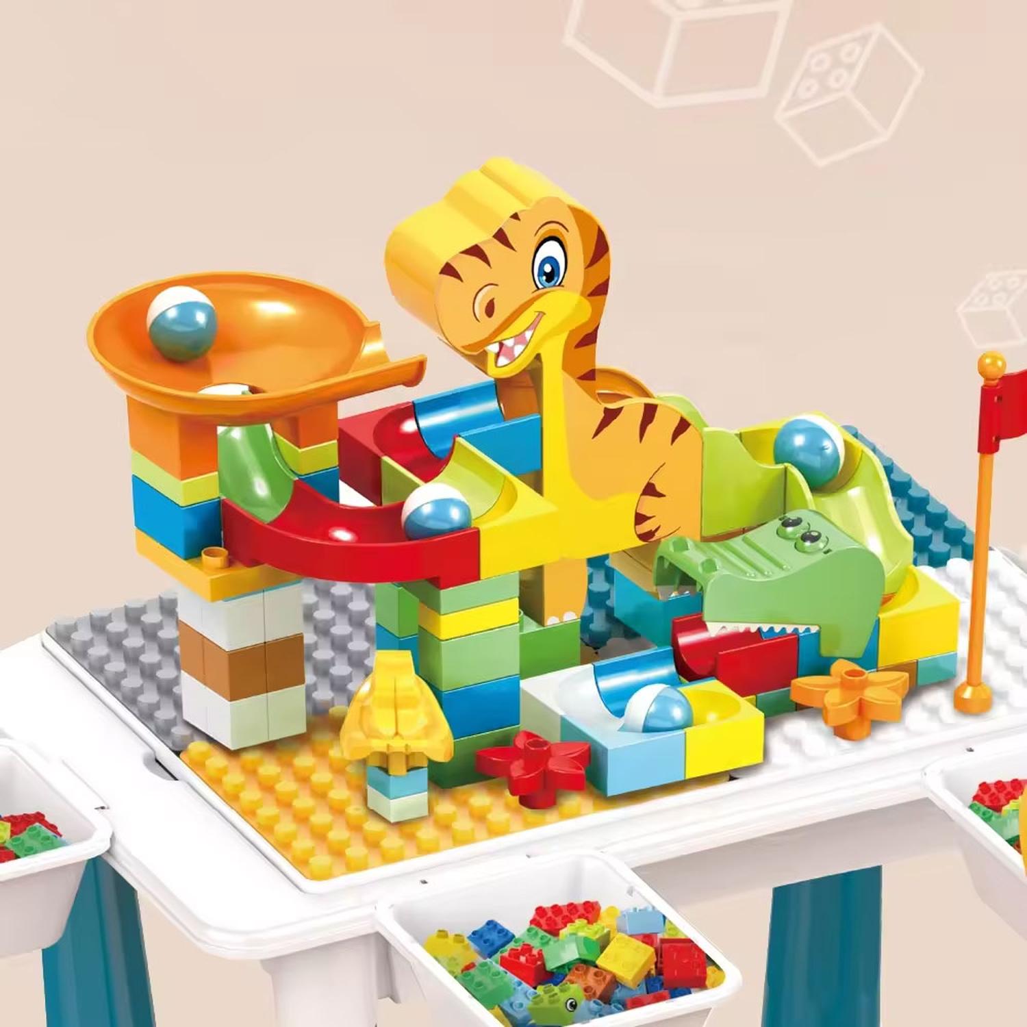MESA DIDACTICA DE BLOQUES CONSTRUCCION C/SILLA 104 PCS 6 EN 1 MULTICOLOR - 7