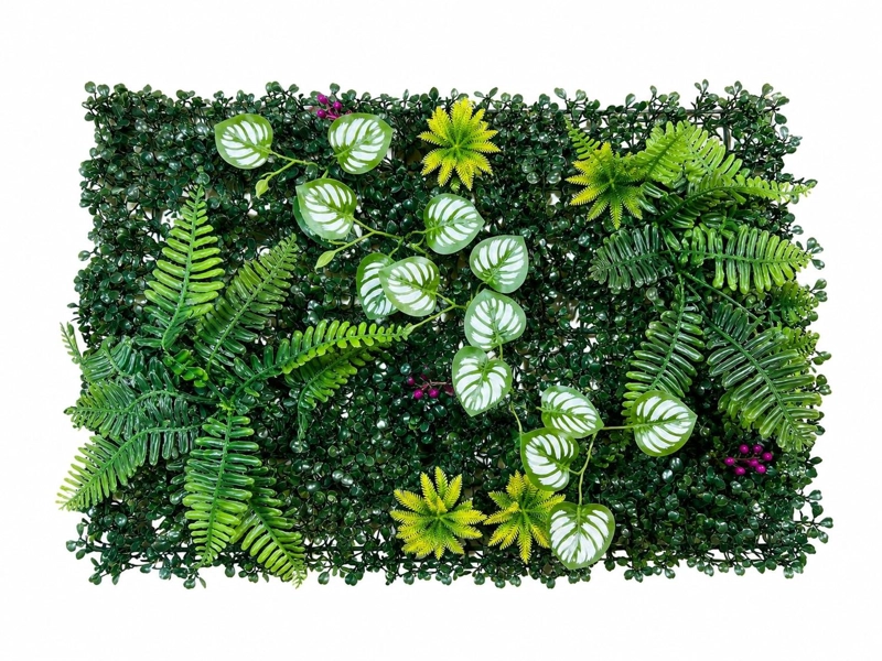 JARDIN MURO VERTICAL ARTIFICIAL D PALMETA PLANTAS 60X40 CM TAMAÑO TALLA UNICA - 1