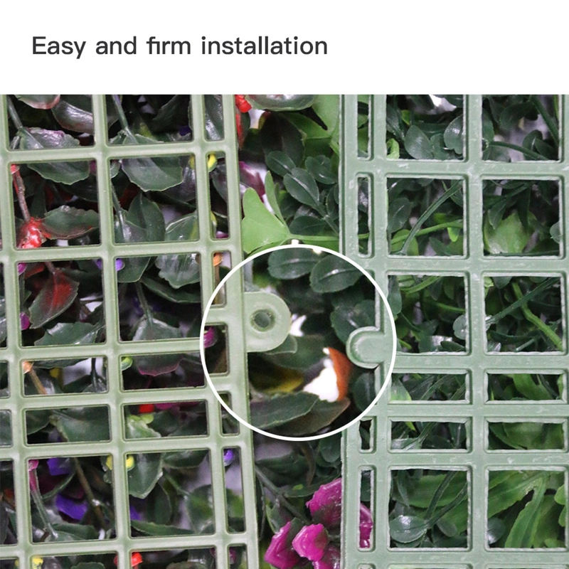 JARDIN MURO VERTICAL ARTIFICIAL D PALMETA PLANTAS 60X40 CM TAMAÑO TALLA UNICA - 9