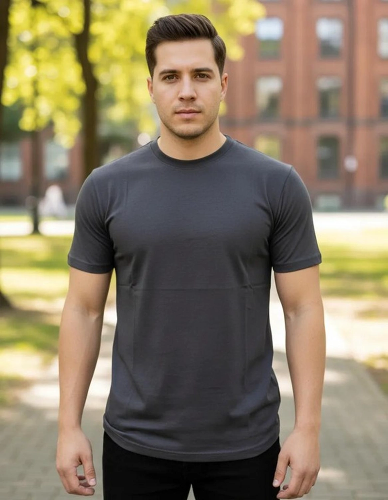 POLERA PREMIUM ALGODON 100% MANGA CORTA BASICO ESTAMPAR - 2