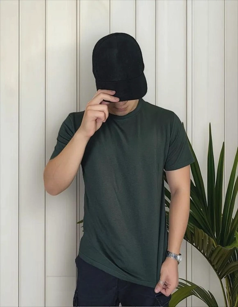 POLERA PREMIUM ALGODON 100% MANGA CORTA BASICO ESTAMPAR - 4