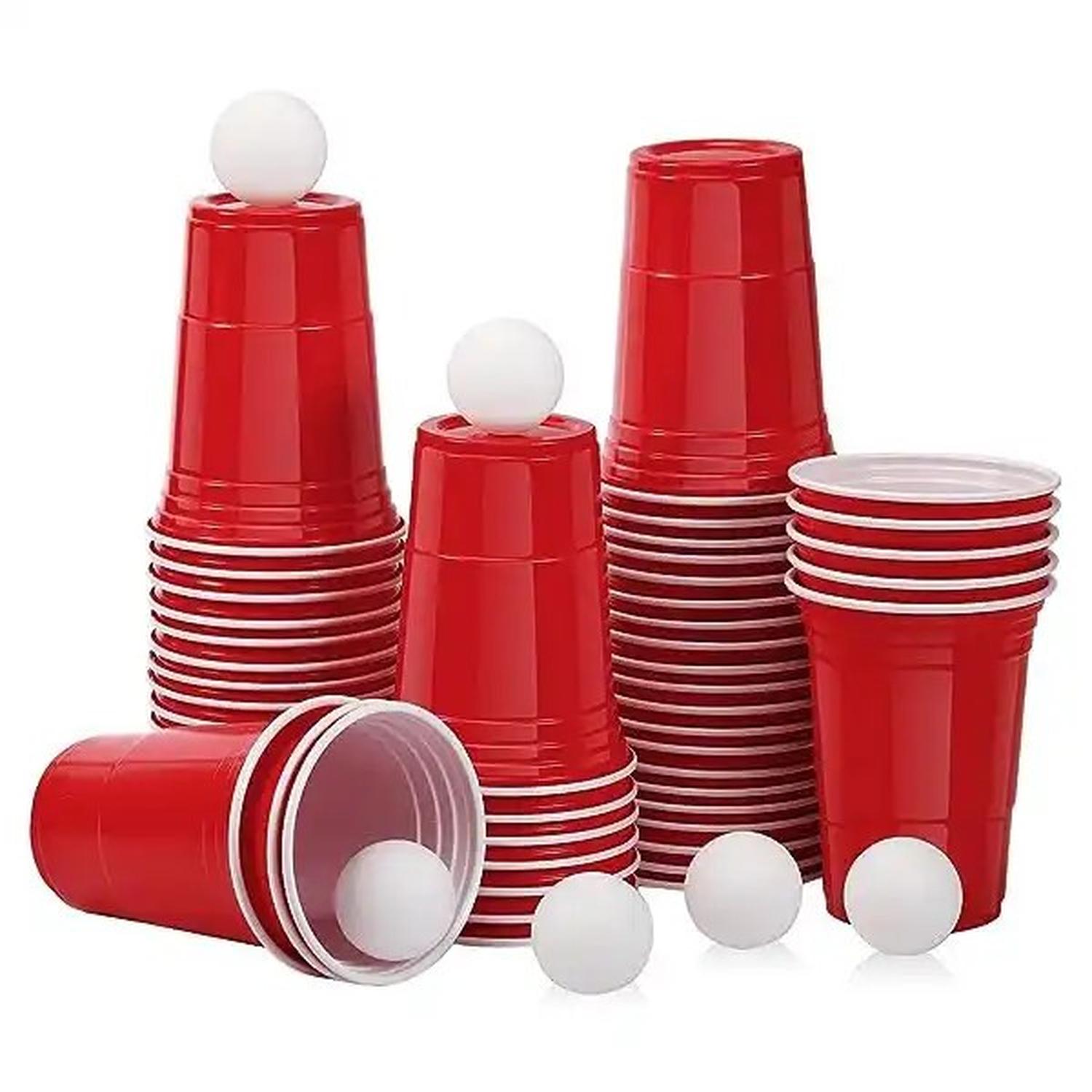 VASO PLASTICO ROJO DESECHABLE FIESTA 450 ML X 50 UDS - 8
