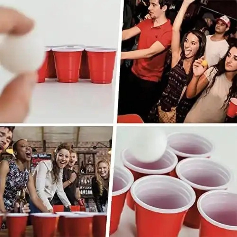 VASO PLASTICO ROJO DESECHABLE FIESTA 470 ML X 100 UDS - 8
