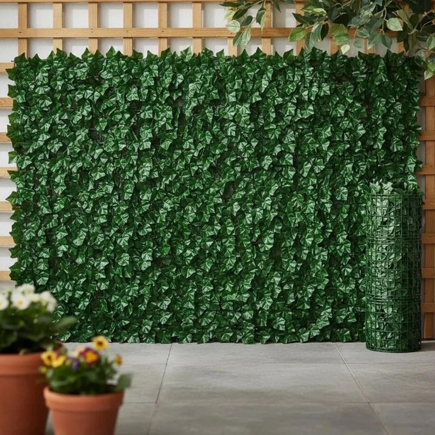 MALLA DE HOJAS CERCA TUPIDAS ENREDADERA DECORACION 3X1 M - 3