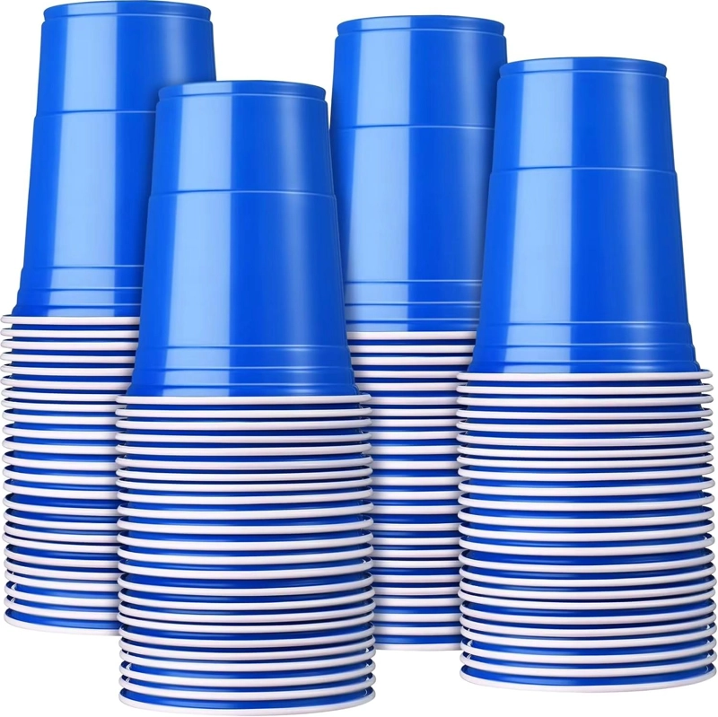 VASO PLASTICO AZUL DESECHABLE FIESTA 450 ML X 50 UDS - 1