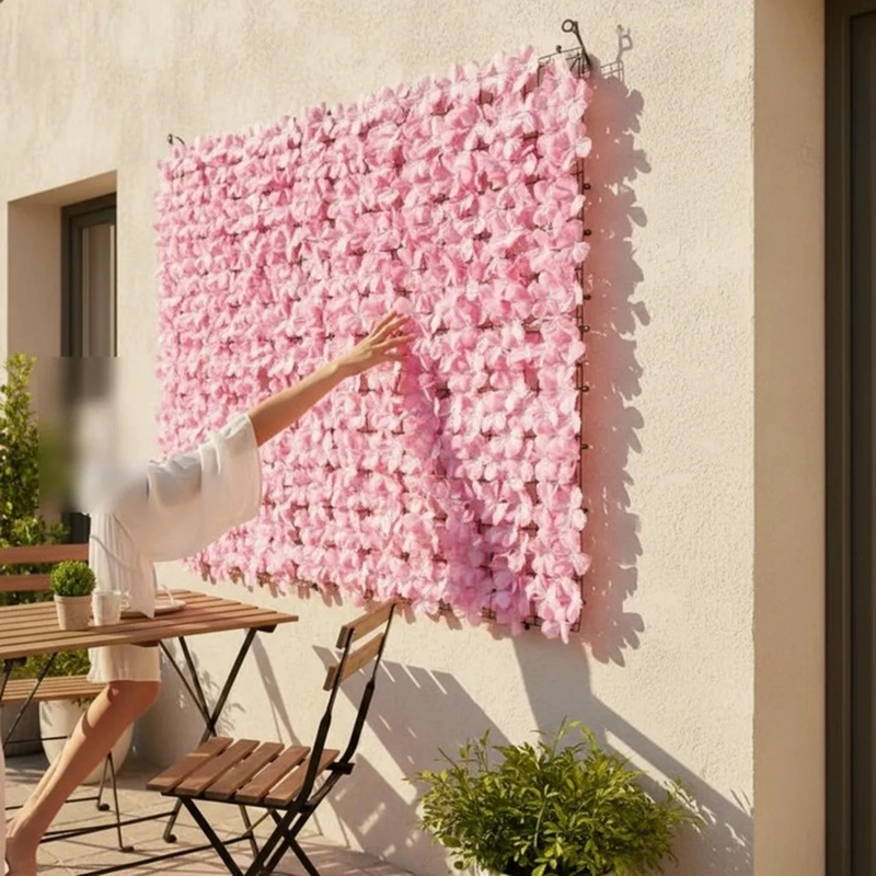 MALLA DE HOJAS CERCA DISEÑO ENREDADERA DECORACION 3X1M TAMAÑO TALLA UNICA - 4