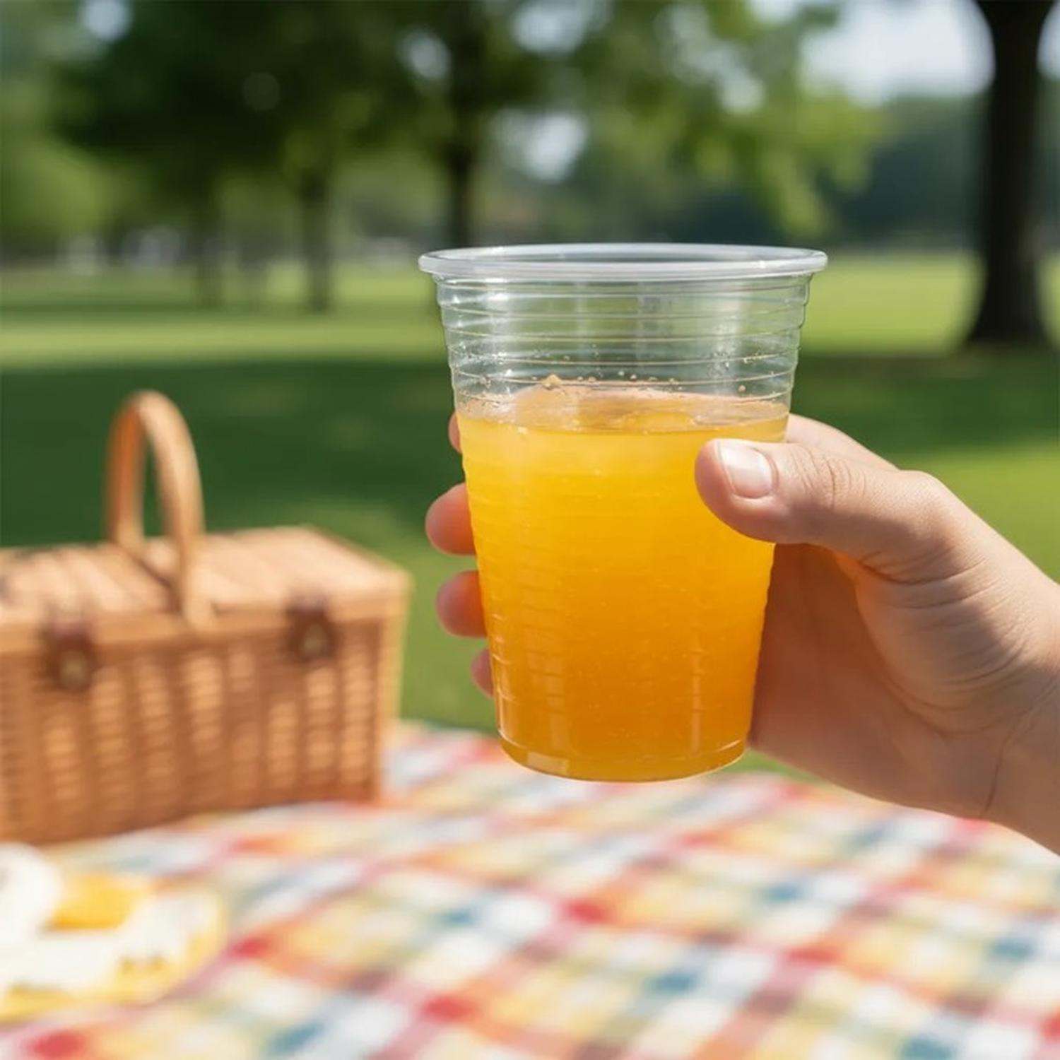 50 UDS VASO PLASTICO TRANSPARENTE DESECHABLE S/TAPA 300 CC - 2