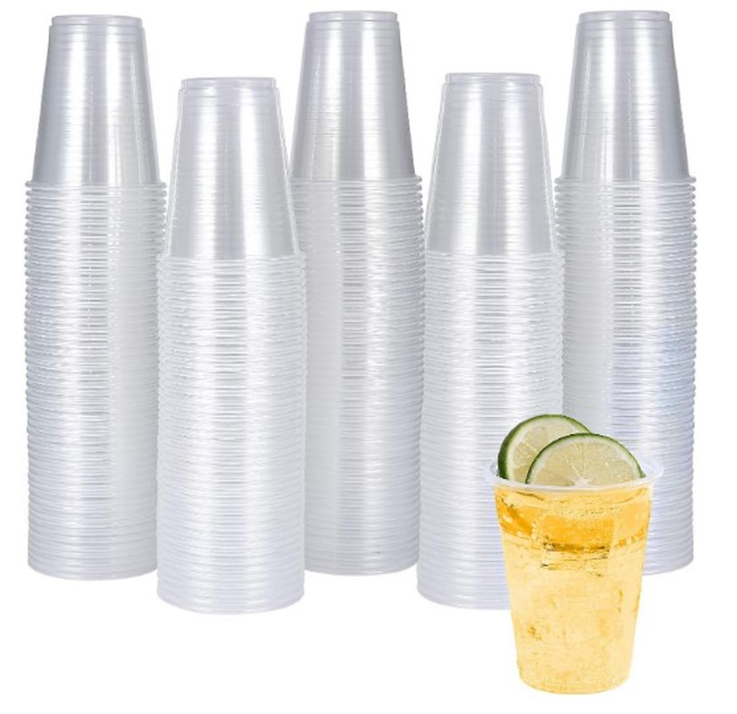 50 UDS VASO PLASTICO TRANSPARENTE DESECHABLE S/TAPA 300 CC - 5