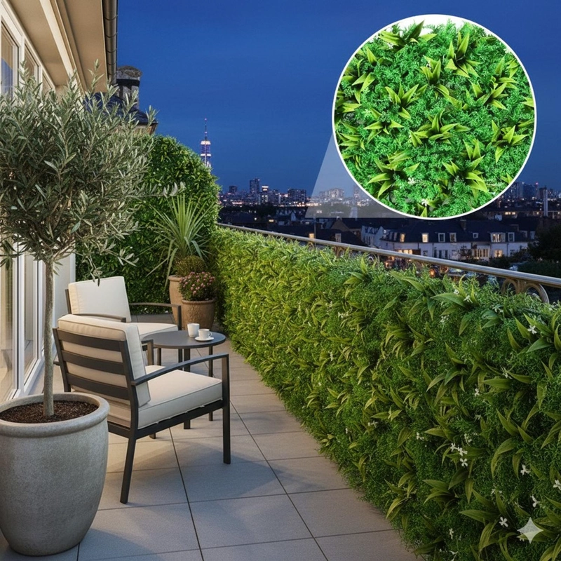 JARDIN MURO VERTICAL ARTIFICIAL P PALMETA PLANTAS 60X40 CM - 3