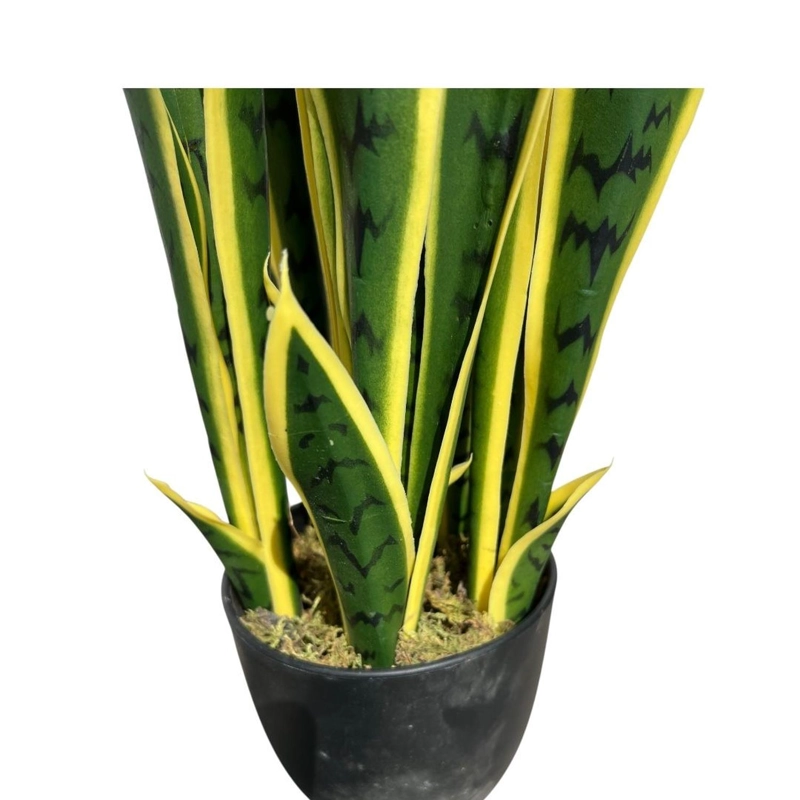 DECORACION INTERIOR PLANTA ARTIFICIAL LENGUA DE SUEGRA SANSEVIERIA TAMAÑO MEDIANO - 6