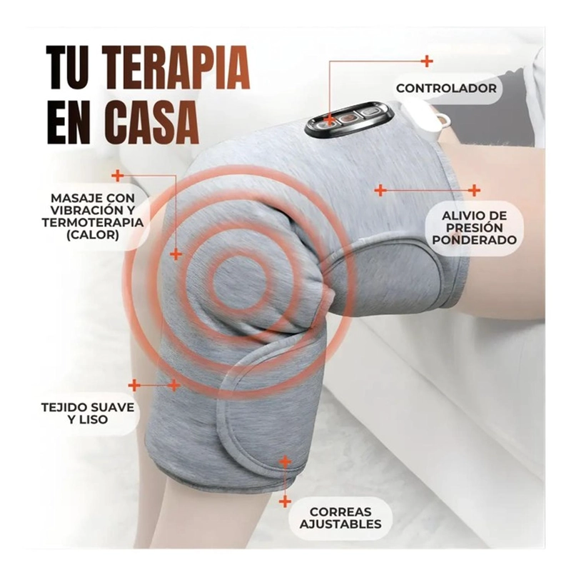 RODILLERA TERMICA MASAJEADORA VIBRACION CALOR ALIVIA ARTRITIS - 8
