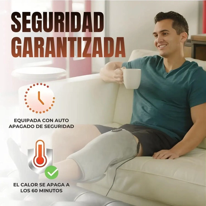 RODILLERA TERMICA MASAJEADORA VIBRACION CALOR ALIVIA ARTRITIS - 9