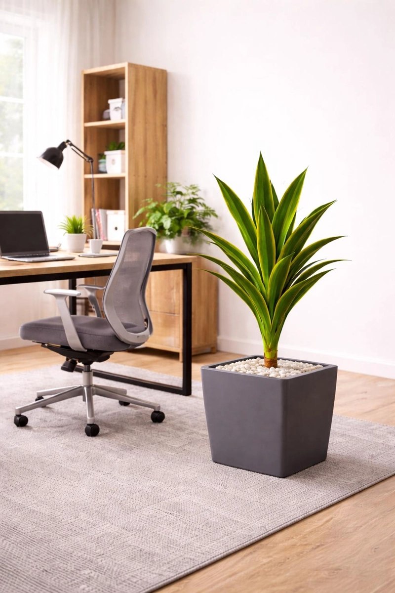 DRACAENA ARTIFICIAL GRANDE 120 CM PLANTA DECORATIVA INTERIOR - 1