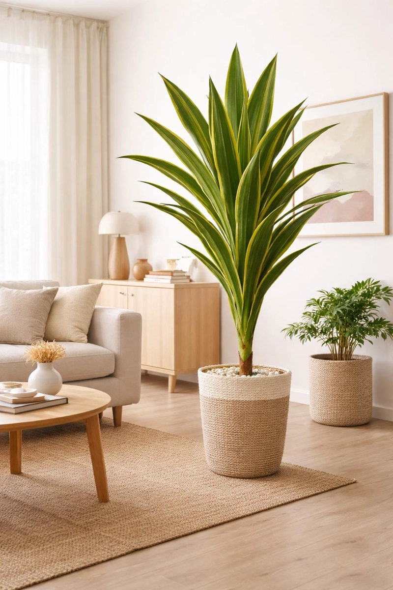 DRACAENA ARTIFICIAL GRANDE 160 CM PLANTA DECORATIVA INTERIOR - 2