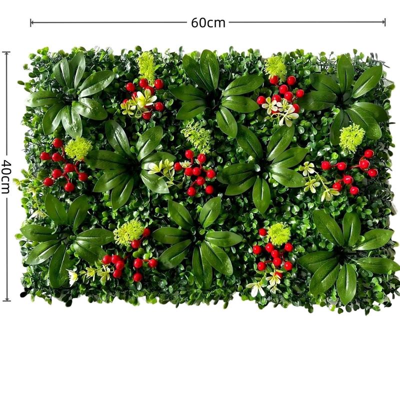 JARDIN MURO VERTICAL ARTIFICIAL E PALMETA PLANTAS 60X40 CM - 8