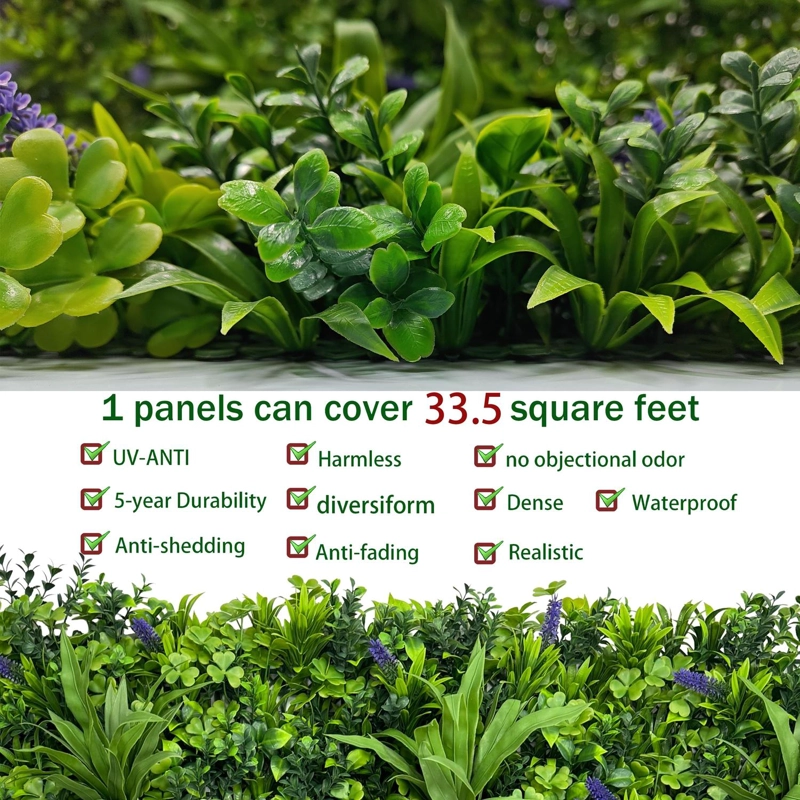 JARDIN MURO VERTICAL ARTIFICIAL F PALMETA PLANTAS 60X40 CM - 6