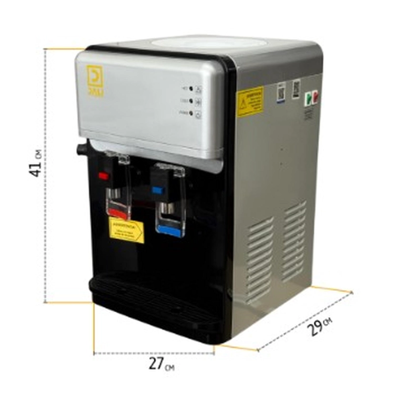 DISPENSADOR DE AGUA COMPRESOR SOBREMESA FRIO CALIENTE 2 LLAV - 6