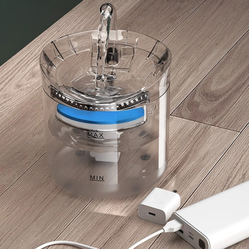 BEBEDERO ELECTRICO MASCOTAS 1.8L FILTRO TRIPLE GATOS PERROS - 6