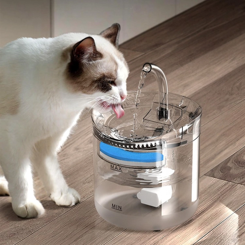 BEBEDERO ELECTRICO MASCOTAS 1.8L FILTRO TRIPLE GATOS PERROS - 7