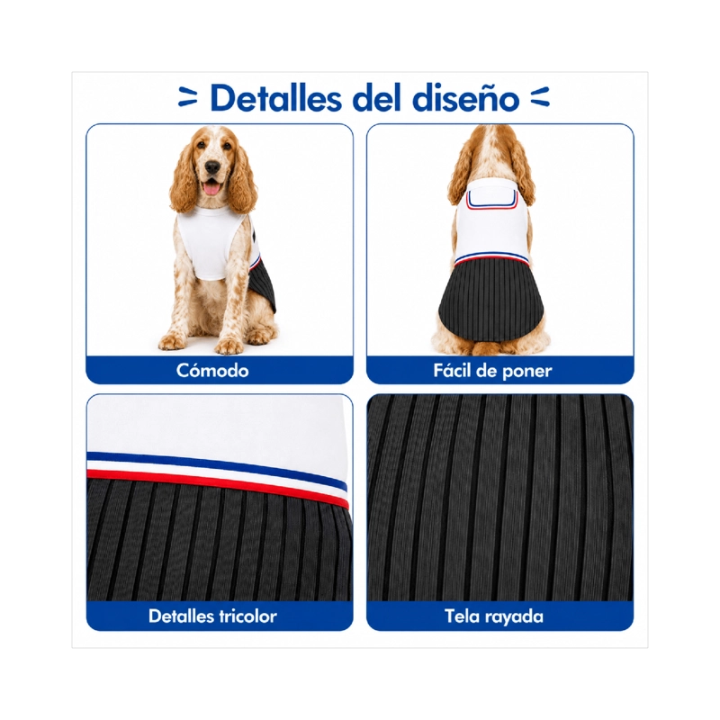 TRAJE DE HUASO CHILENO PARA PERRO TALLA XL - 6