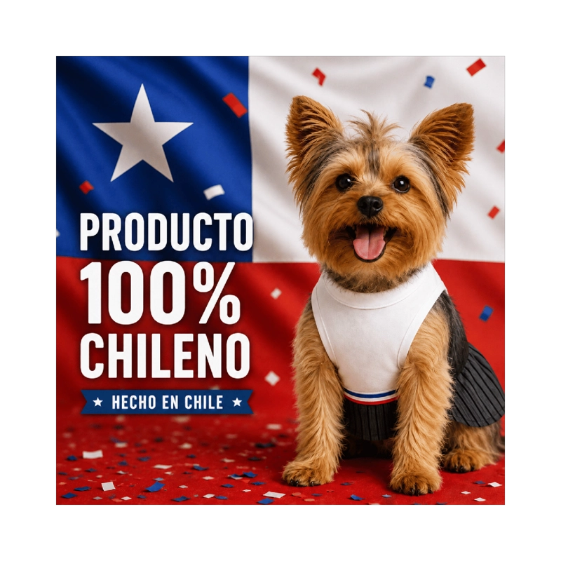 TRAJE DE HUASO CHILENO PARA PERRO TALLA S - 7
