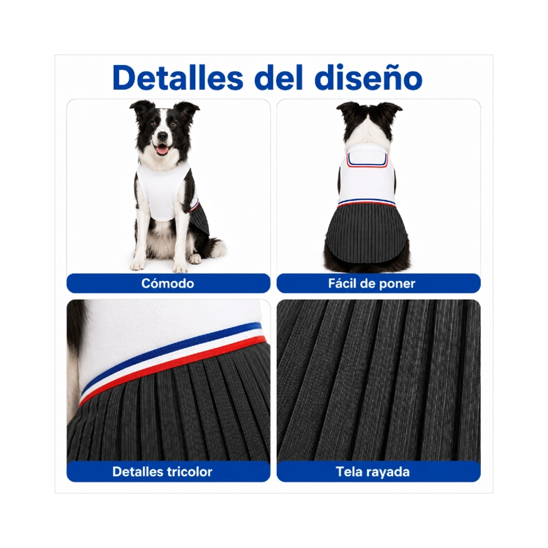TRAJE DE HUASO CHILENO PARA PERRO TALLA 2XL - 6
